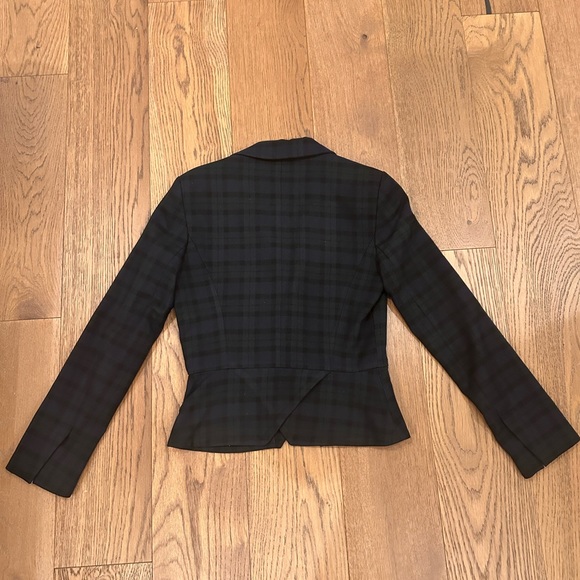 Zara Navy/Hunter Green 2-button Blazer - Picture 3 of 5